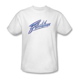 Flashdance Shirt Logo Adult White Tee T-Shirt