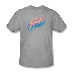 Flashdance Shirt Spray Logo Adult Athletic Heather Tee T-Shirt