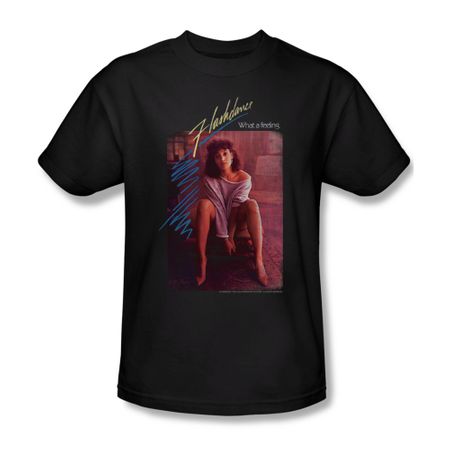 Flashdance Shirt Title Adult Black Tee T-Shirt