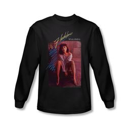 Flashdance Shirt Title Long Sleeve Black Tee T-Shirt