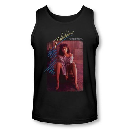 Flashdance Tank Top Title Black Tanktop