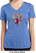 Foliage Tree Pose Ladies Moisture Wicking V-neck Shirt