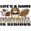 Football Is Serious Adult T-shirt Tee Shirt