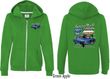 Ford 1967 Mustang (Front & Back) Ladies Full Zip Hoodie
