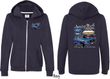 Ford 1967 Mustang (Front & Back) Ladies Full Zip Hoodie