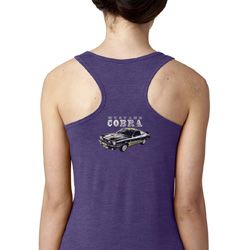 Ford 1974 Cobra Profile Back Print Ladies Ideal Tank Top