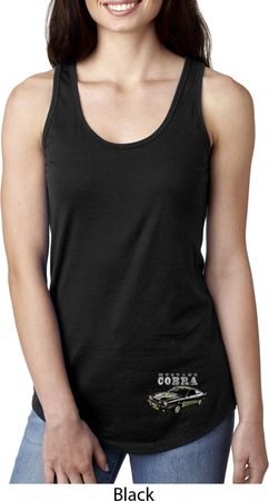 Ford 1974 Cobra Profile Bottom Print Ladies Ideal Tank Top