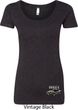 Ford 1974 Cobra Profile Bottom Print Ladies Scoop Neck Shirt