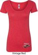 Ford 1974 Cobra Profile Bottom Print Ladies Scoop Neck Shirt
