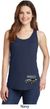 Ford 1974 Cobra Profile Bottom Print Ladies Tank Top