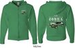 Ford 1974 Cobra Profile (Front & Back) Full Zip Hoodie