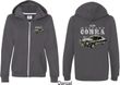 Ford 1974 Cobra Profile (Front & Back) Ladies Full Zip Hoodie