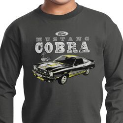 Ford 1974 Cobra Profile Kids Long Sleeve Shirt
