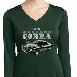 Ford 1974 Cobra Profile Ladies Dry Wicking Long Sleeve Shirt Ford 1974 Cobra Profile Ladies Dry Wicking Long Sleeve Shirt