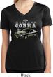 Ford 1974 Cobra Profile Ladies Moisture Wicking V-neck Shirt