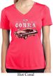 Ford 1974 Cobra Profile Ladies Moisture Wicking V-neck Shirt