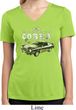 Ford 1974 Cobra Profile Ladies Moisture Wicking V-neck Shirt