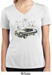 Ford 1974 Cobra Profile Ladies Moisture Wicking V-neck Shirt