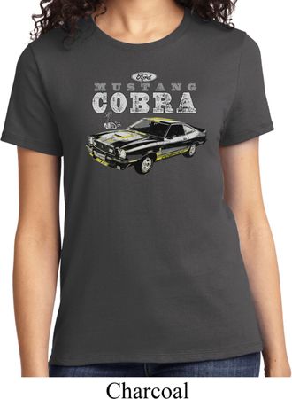 Ford 1974 Cobra Profile Ladies Shirt