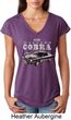 Ford 1974 Cobra Profile Ladies Tri Blend V-Neck Shirt