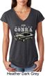 Ford 1974 Cobra Profile Ladies Tri Blend V-Neck Shirt