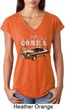 Ford 1974 Cobra Profile Ladies Tri Blend V-Neck Shirt