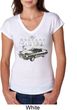 Ford 1974 Cobra Profile Ladies Tri Blend V-Neck Shirt