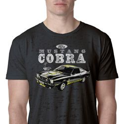 Ford 1974 Cobra Profile Mens Burnout Shirt
