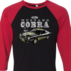 Ford 1974 Cobra Profile Mens Raglan Shirt