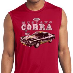 Ford 1974 Cobra Profile Mens Sleeveless Moisture Wicking Shirt