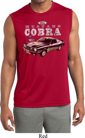 Ford 1974 Cobra Profile Mens Sleeveless Moisture Wicking Shirt