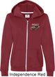Ford 1974 Cobra Profile Pocket Print Ladies Full Zip Hoodie