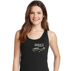 Ford 1974 Cobra Profile Pocket Print Ladies Tank Top Ford 1974 Cobra Profile Pocket Print Ladies Tank Top