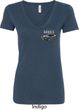Ford 1974 Cobra Profile Pocket Print Ladies V-Neck Shirt