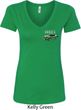 Ford 1974 Cobra Profile Pocket Print Ladies V-Neck Shirt