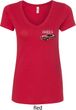 Ford 1974 Cobra Profile Pocket Print Ladies V-Neck Shirt