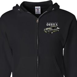 Ford 1974 Cobra Profile Pocket Print Mens Full Zip Hoodie