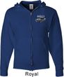 Ford 1974 Cobra Profile Pocket Print Mens Full Zip Hoodie