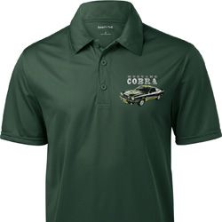 Ford 1974 Cobra Profile Pocket Print Mens Textured Polo Shirt