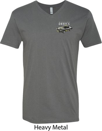 Ford 1974 Cobra Profile Pocket Print Mens V-Neck Shirt