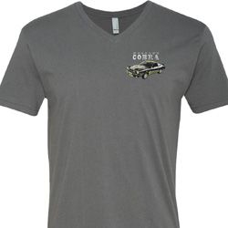 Ford 1974 Cobra Profile Pocket Print Mens V-Neck Shirt