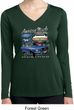 Ford American Muscle 1967 Mustang Ladies Dry Wicking Long Sleeve Shirt