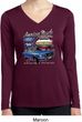 Ford American Muscle 1967 Mustang Ladies Dry Wicking Long Sleeve Shirt