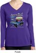 Ford American Muscle 1967 Mustang Ladies Dry Wicking Long Sleeve Shirt