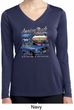 Ford American Muscle 1967 Mustang Ladies Dry Wicking Long Sleeve Shirt