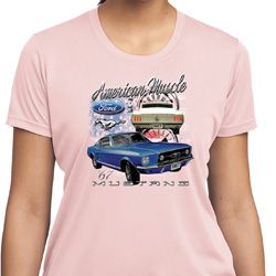 Ford American Muscle 1967 Mustang Ladies Moisture Wicking Shirt Ford American Muscle 1967 Mustang Ladies Moisture Wicking Shirt
