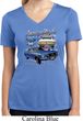 Ford American Muscle 1967 Mustang Ladies Moisture Wicking V-neck Shirt