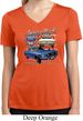Ford American Muscle 1967 Mustang Ladies Moisture Wicking V-neck Shirt