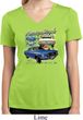 Ford American Muscle 1967 Mustang Ladies Moisture Wicking V-neck Shirt