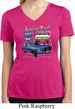 Ford American Muscle 1967 Mustang Ladies Moisture Wicking V-neck Shirt